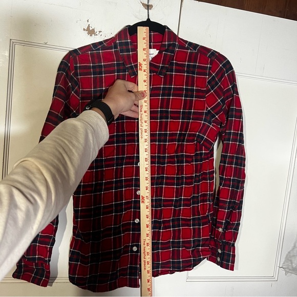 Vineyard Vines Women's Plaid Tartan Button Down Shirt Red Blue White Size 2 - Picture 5 of 9